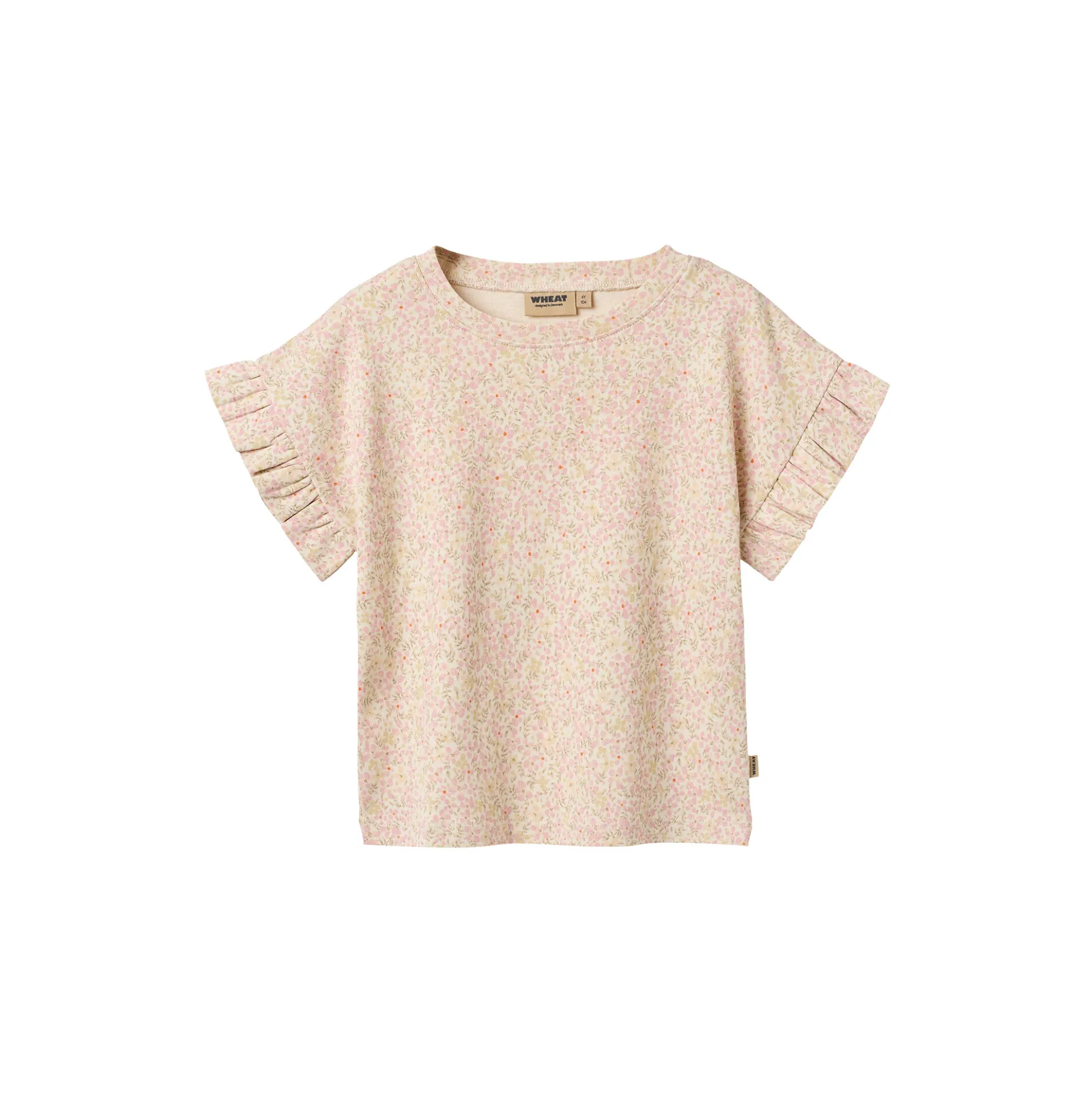 Set T-shirt & Shorts Ally, coral flowers