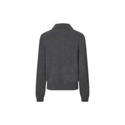 Shailene Knit Polo, dark grey melange