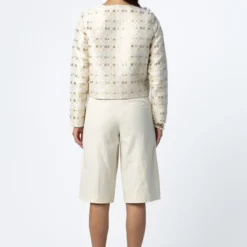 Shimmer jacquard jacket, shimmer jaquard