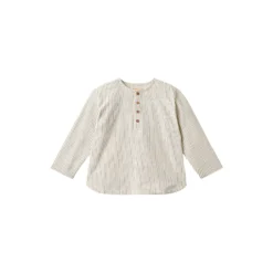 Shirt Bjørk, dark blue stripe