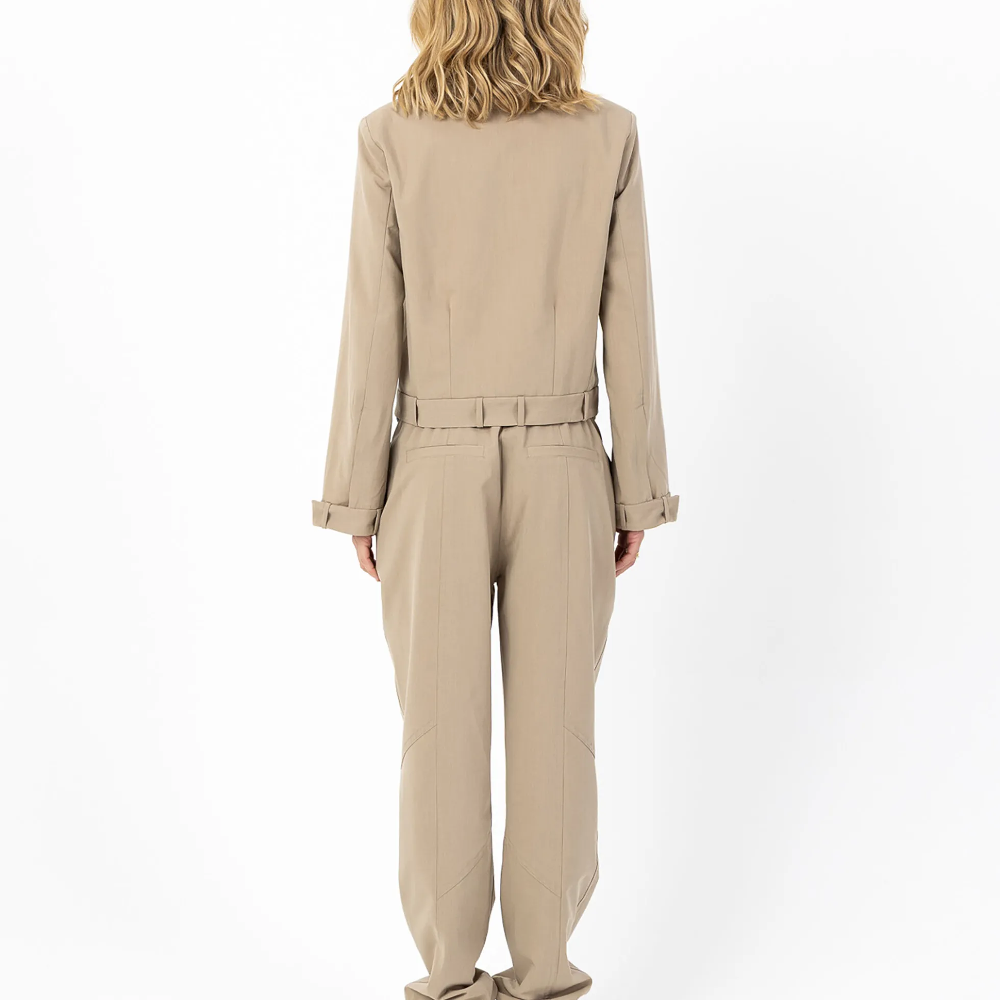 Short jacket with belt loops, moon rock
