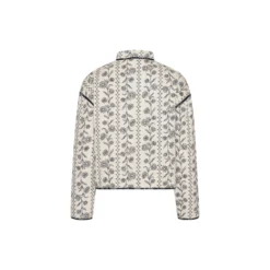 Short Padded Jacket, white wildflower