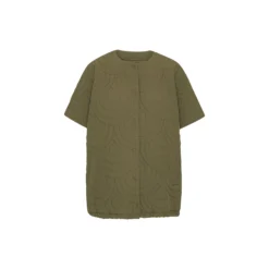 Short Quilted Cape, olive night