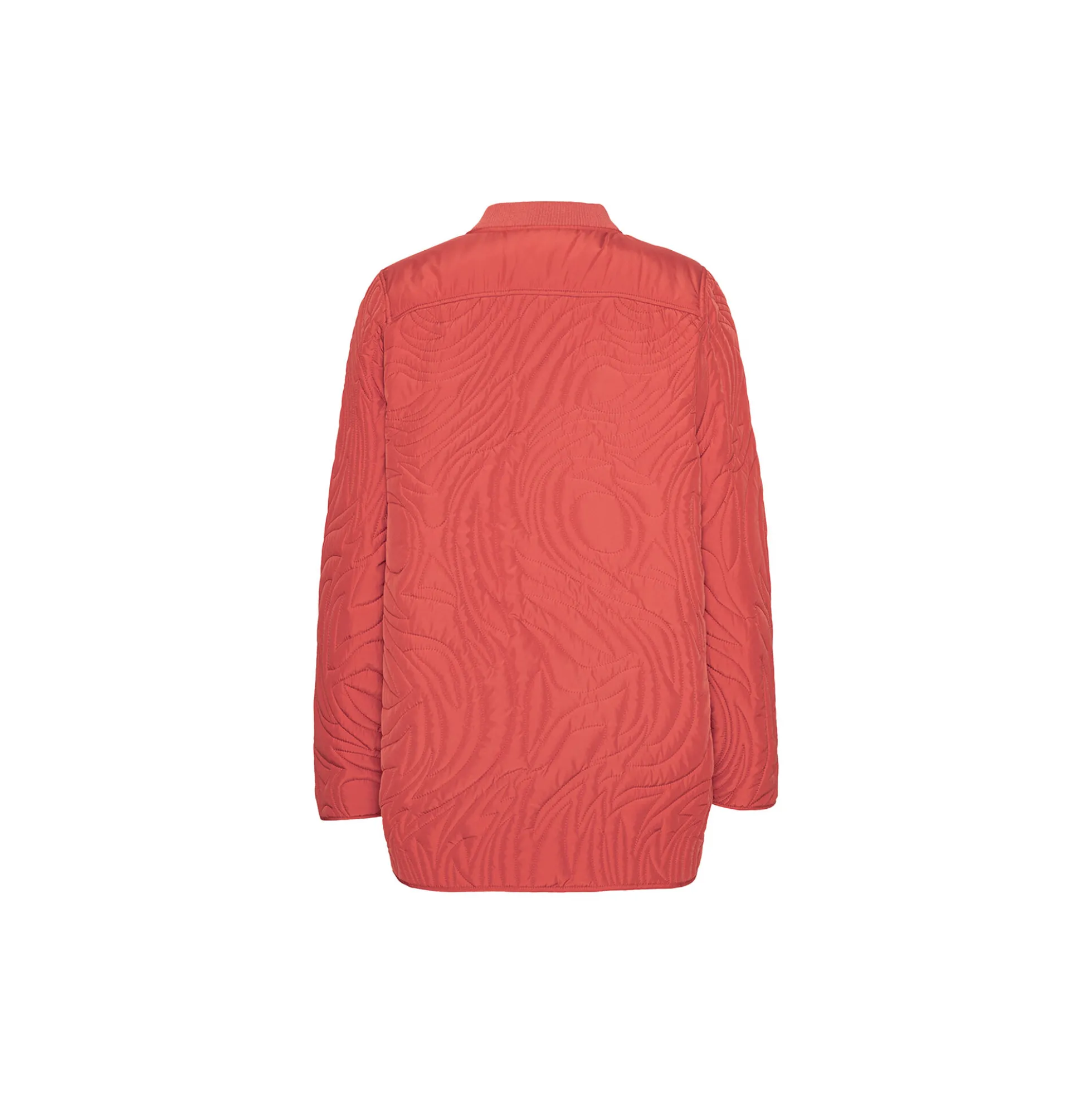 Short Quilt Jacket with Rib, baked apple