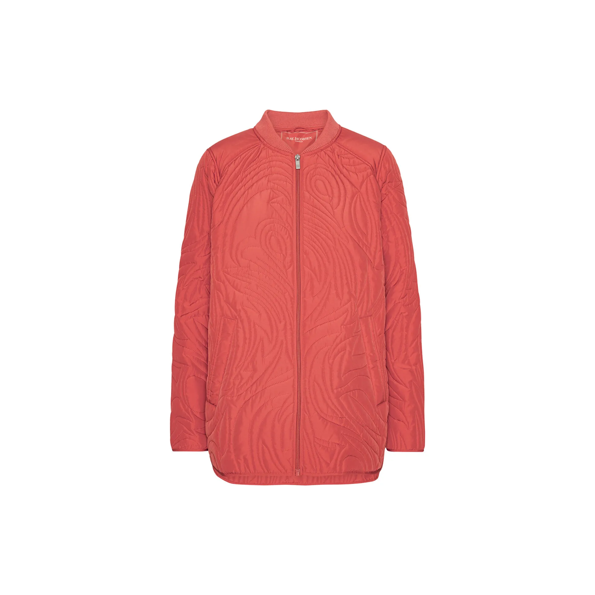 Short Quilt Jacket with Rib, baked apple