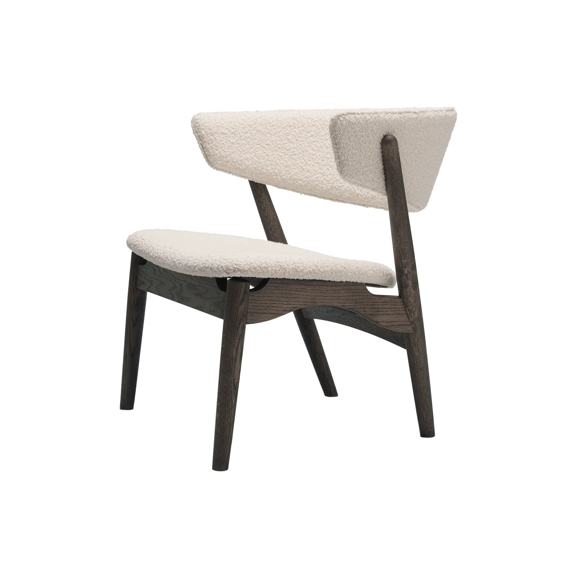 Sibast No 7 loungestol, dark oiled oak/ivory