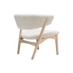 Sibast No 7 loungestol, white oiled oak/moonlight