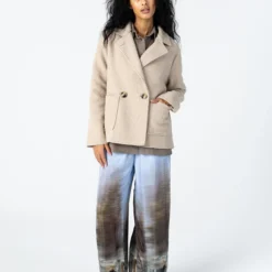 Sienna boucle jacket, creme