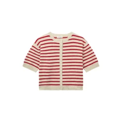 Signe cardigan, red creme