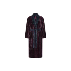 Skagerak Bathrobes, navy/bordeaux strip