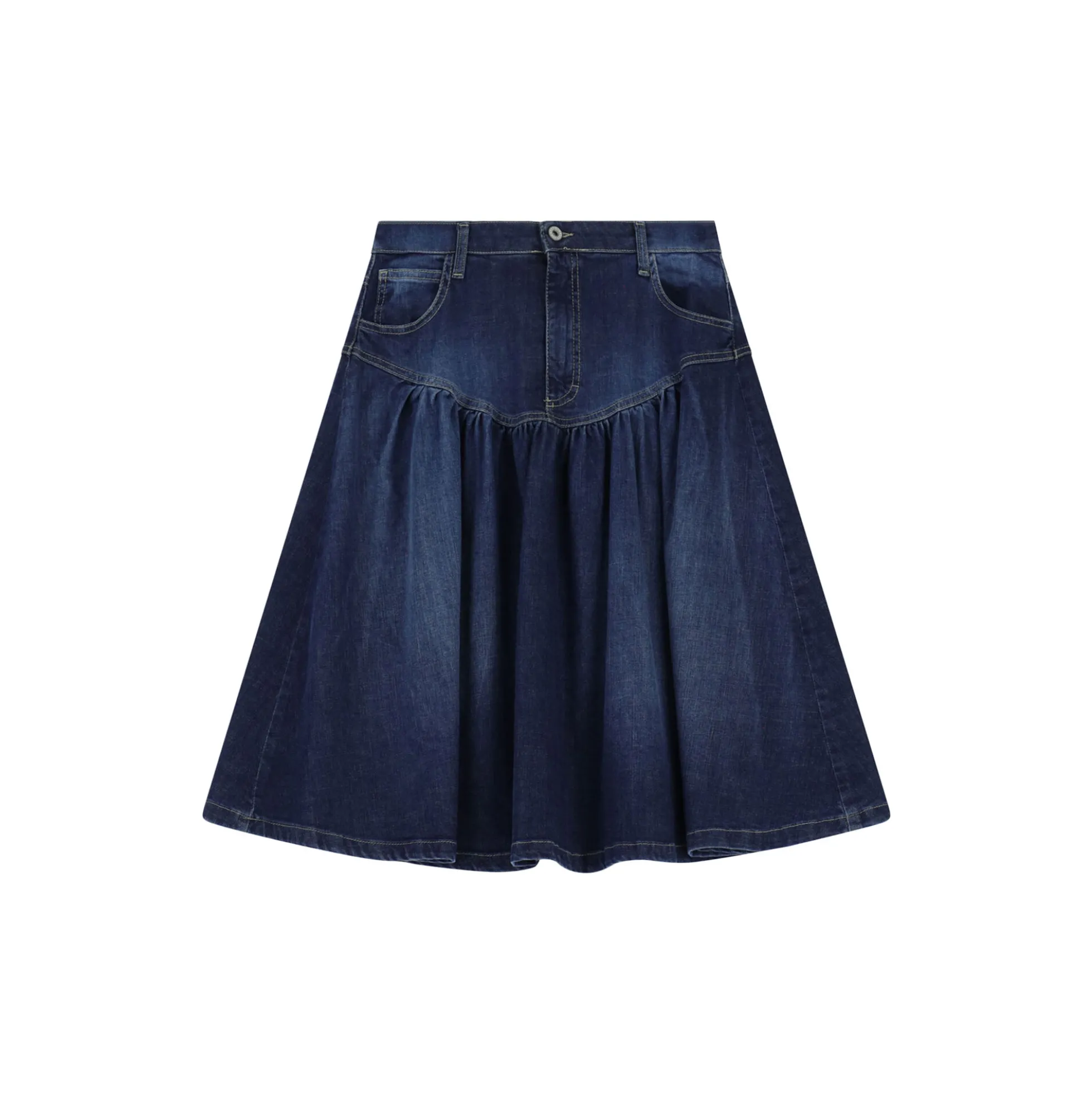 Skirt, blu denim