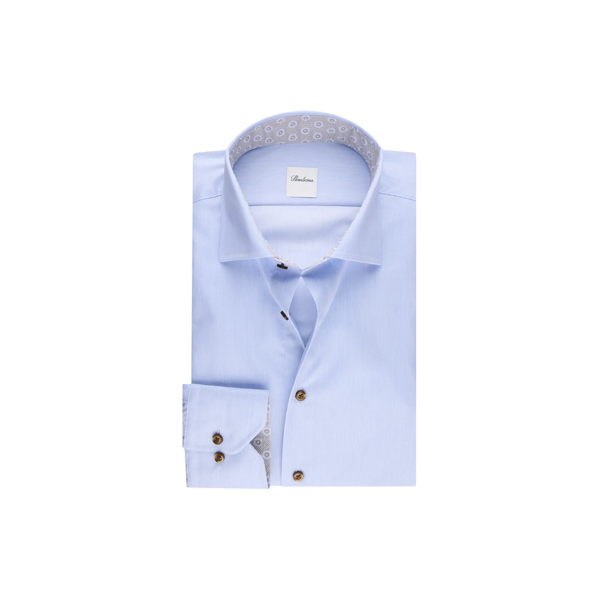 Slimline C75 RM cuff Contrast, light blue stripe
