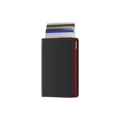 Slimwallet, matte black/red