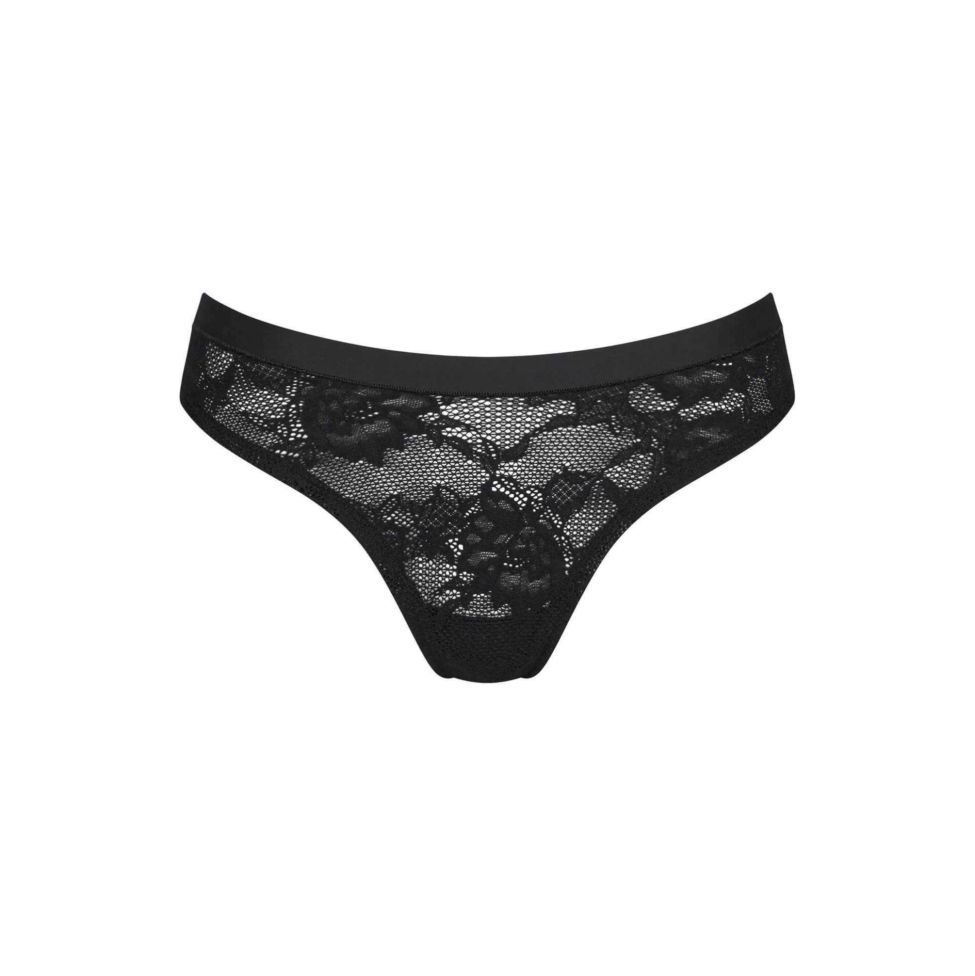 Smart Deco High Leg String Ex, black