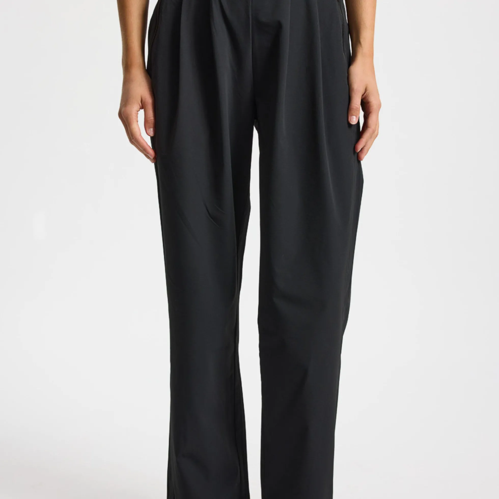 Soft Woven Track Pants Stroll, black