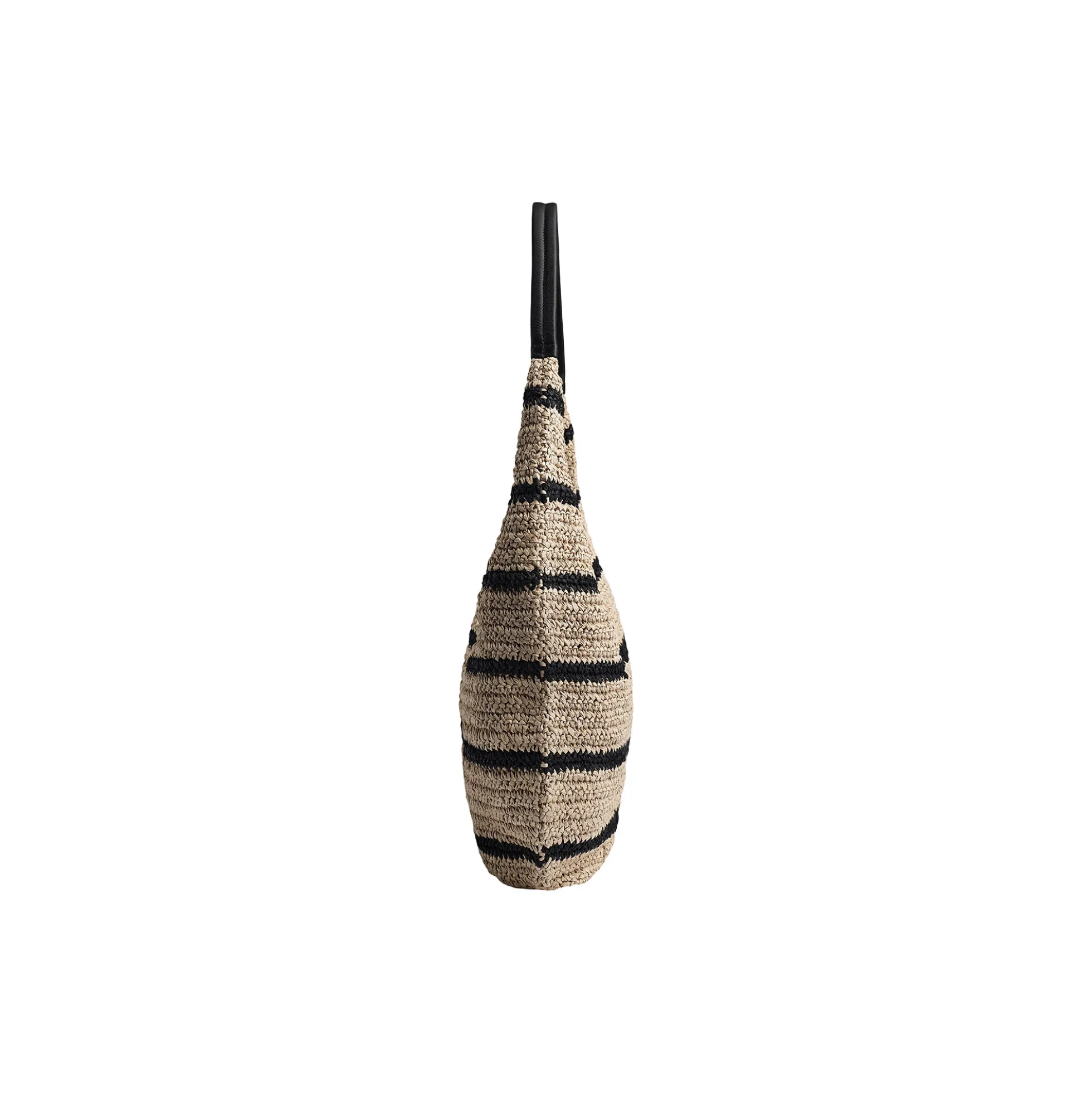 SoleaMBG Bag, Raffia, natural/black mix w/black