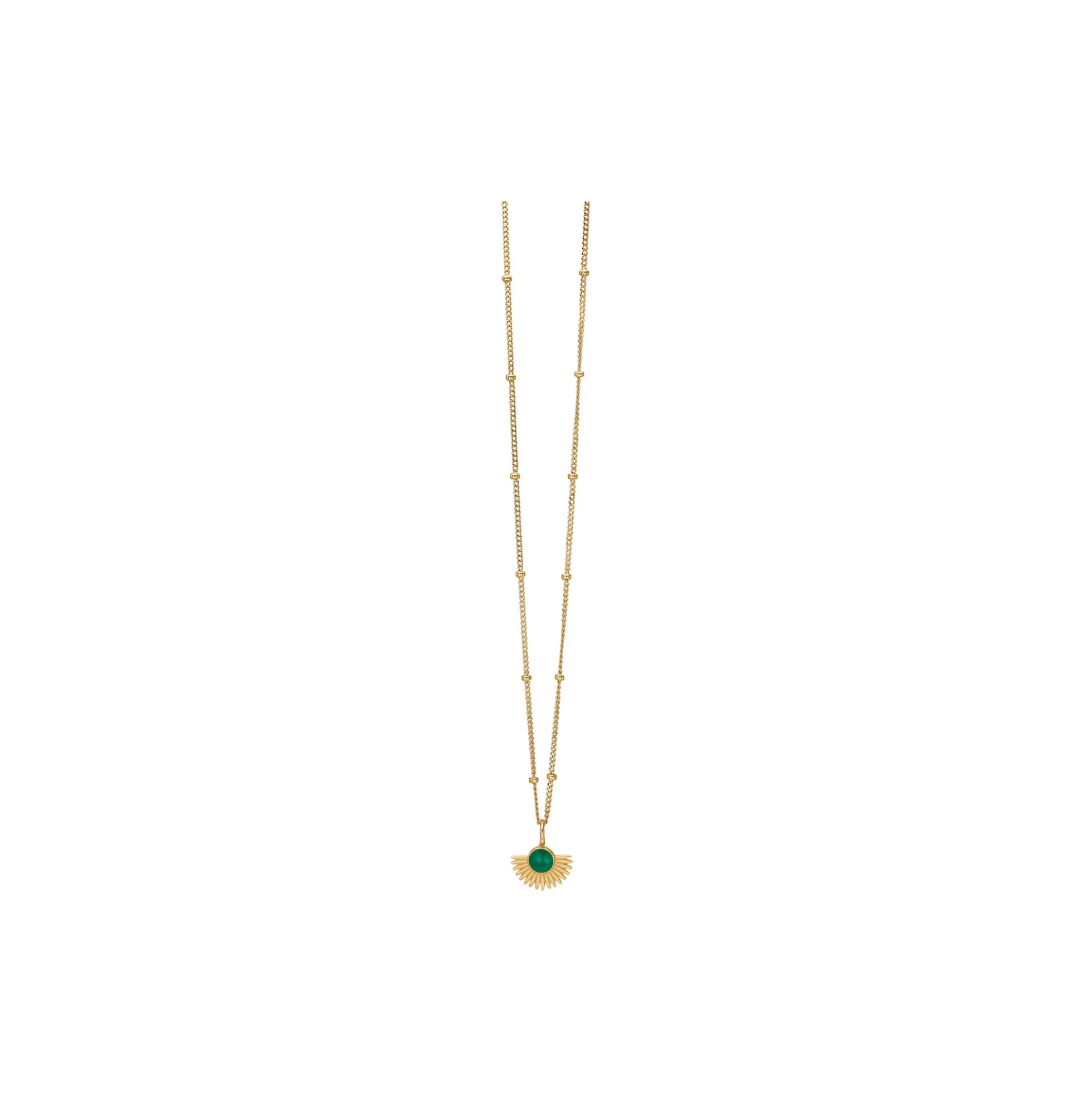 Soleil halskæde, petrol green