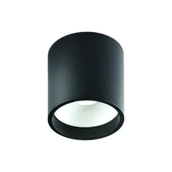 SOLO 1 ROUND loftlampe, sort/hvid