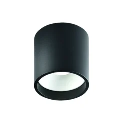 SOLO 2 ROUND loftlampe, sort/hvid