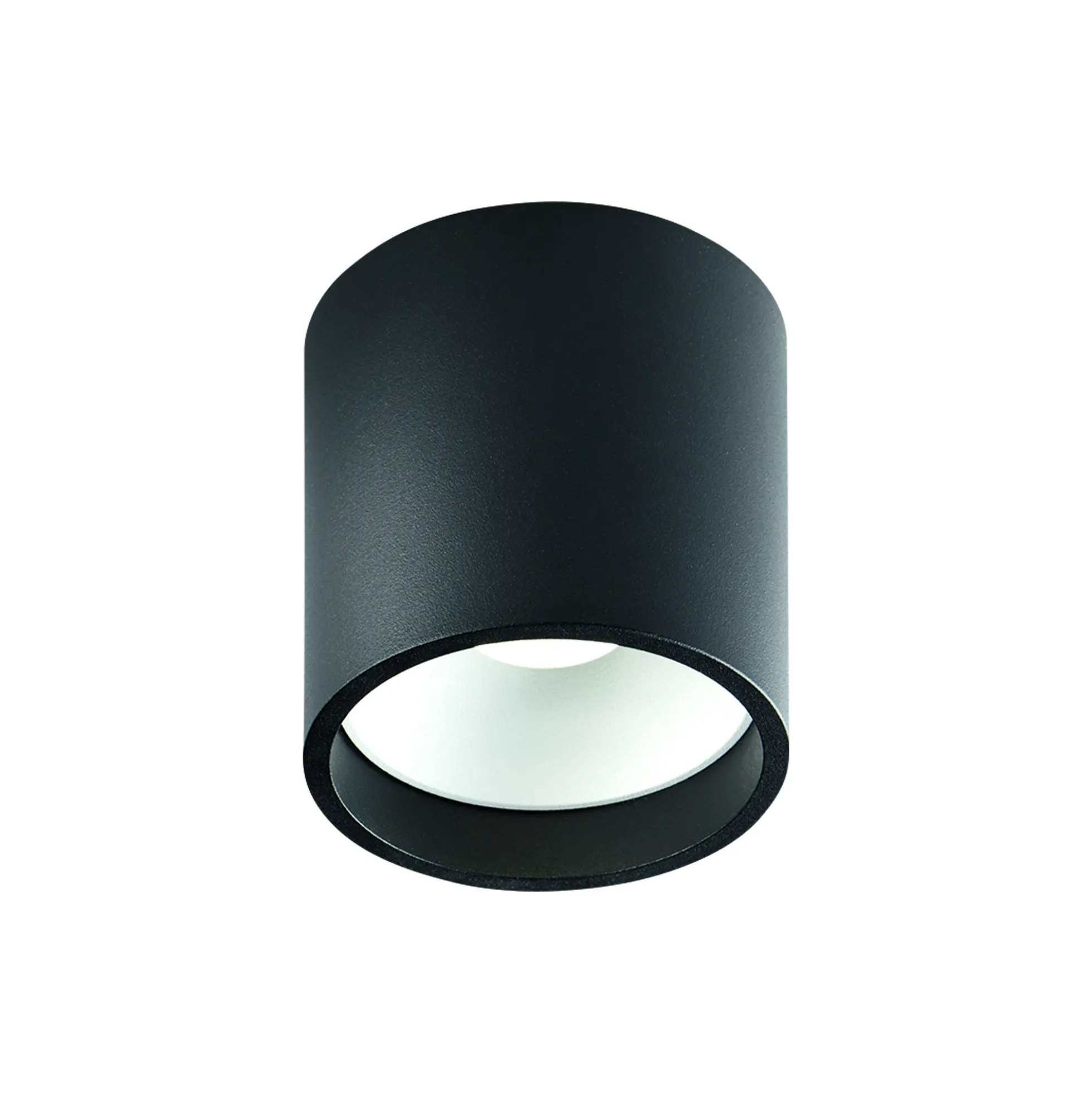 SOLO 2 ROUND loftlampe, sort/hvid