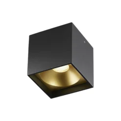 Solo SQUARE loftlampe, sort/guld