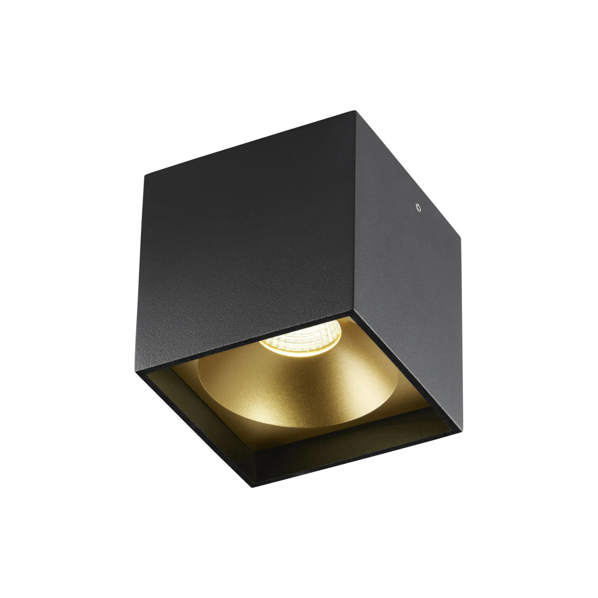 Solo SQUARE loftlampe, sort/guld