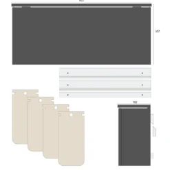 SORTED Standard Wide affaldssortering, carbon grey