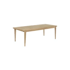S-Table Dining Table Rectangular Extendable, matt lacquered oak