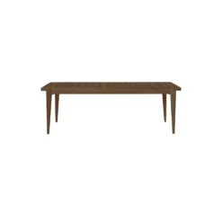 S-Table Dining Table Rectangular Extendable, matt lacquered american walnut