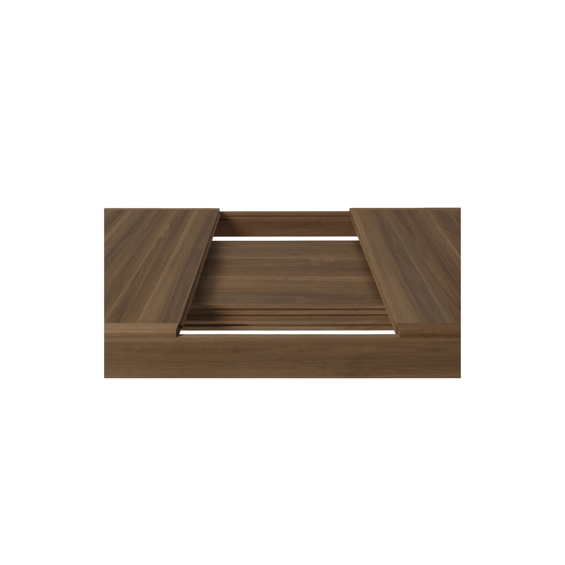 S-Table Dining Table Rectangular Extendable, matt lacquered american walnut