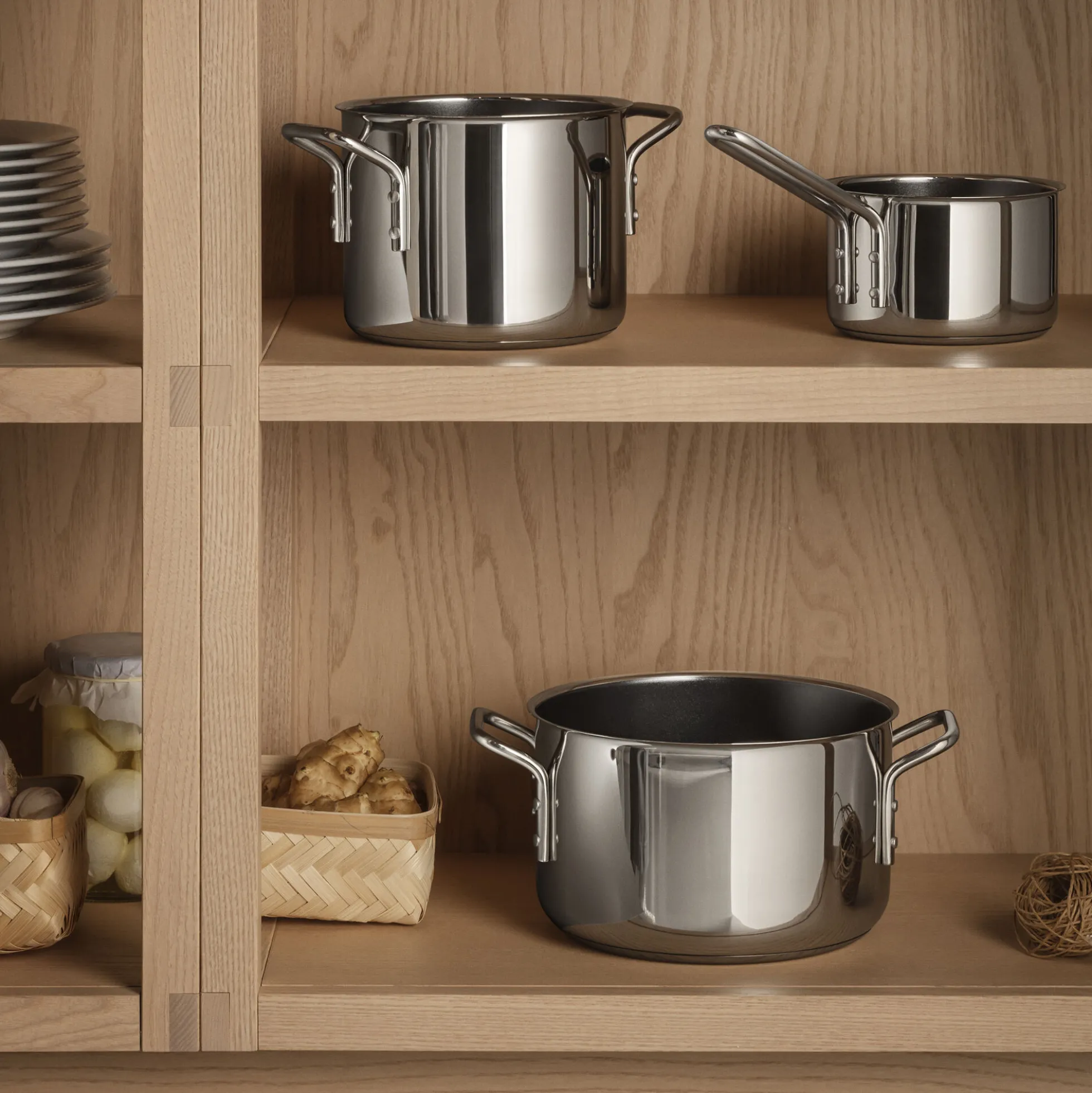 Stainless Steel Gryde keramisk belægning 2,2 L
