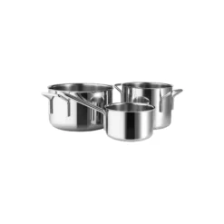 Stainless Steel Grydesæt 3 dele