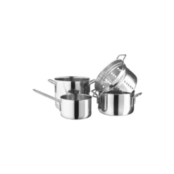 Stainless Steel Grydesæt 4 dele
