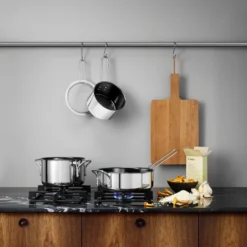 Stainless Steel Kasserolle keramisk belægning 1,1 L