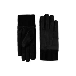 Stand læderhandske, black