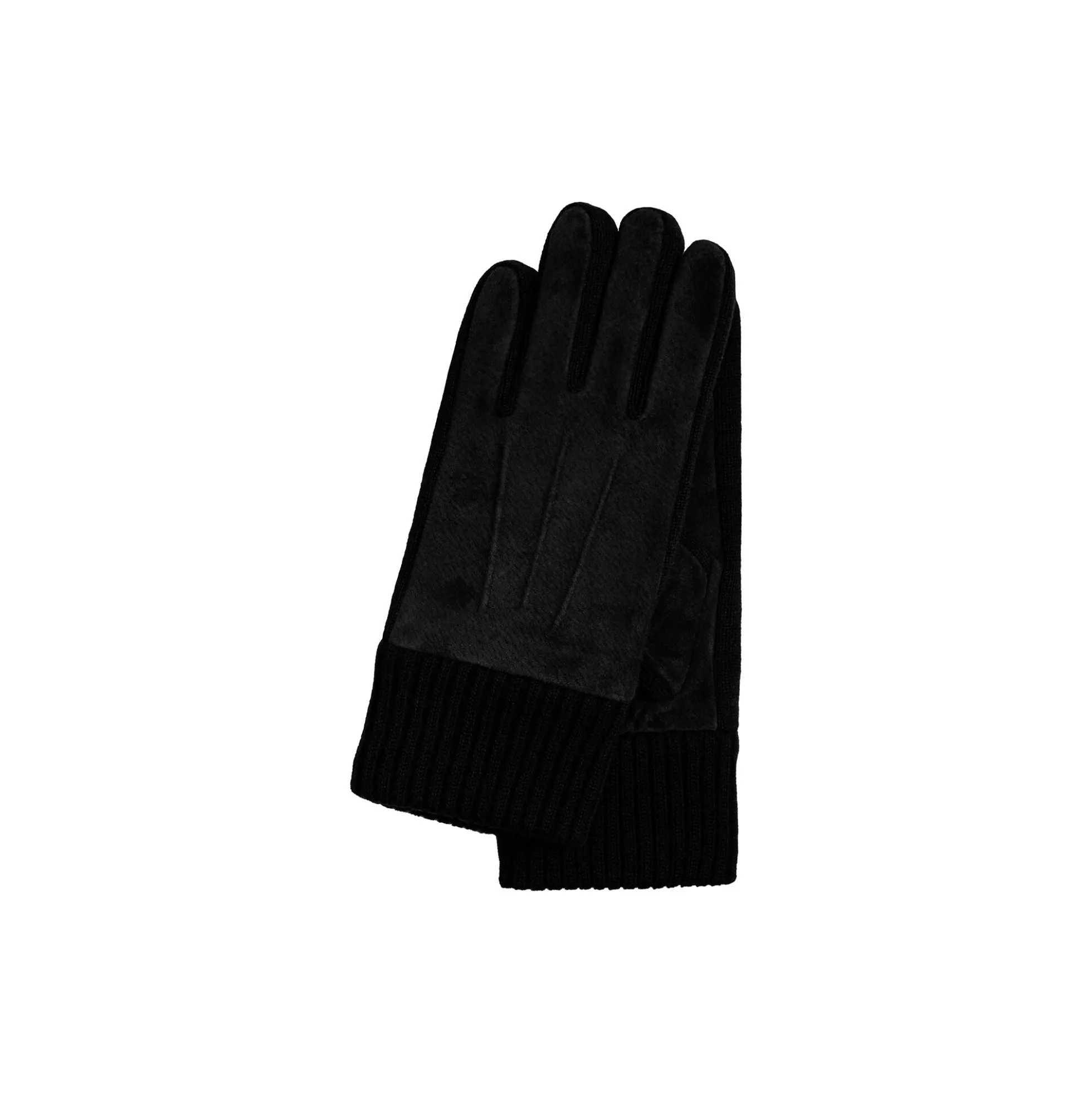 Stand læderhandske, black