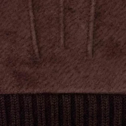 Stand læderhandske, dark brown