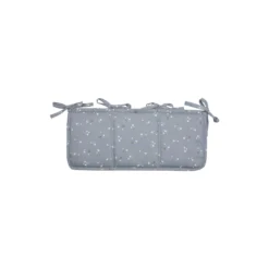 STARS sengelomme, jasmin blue/balsam cream/walnut