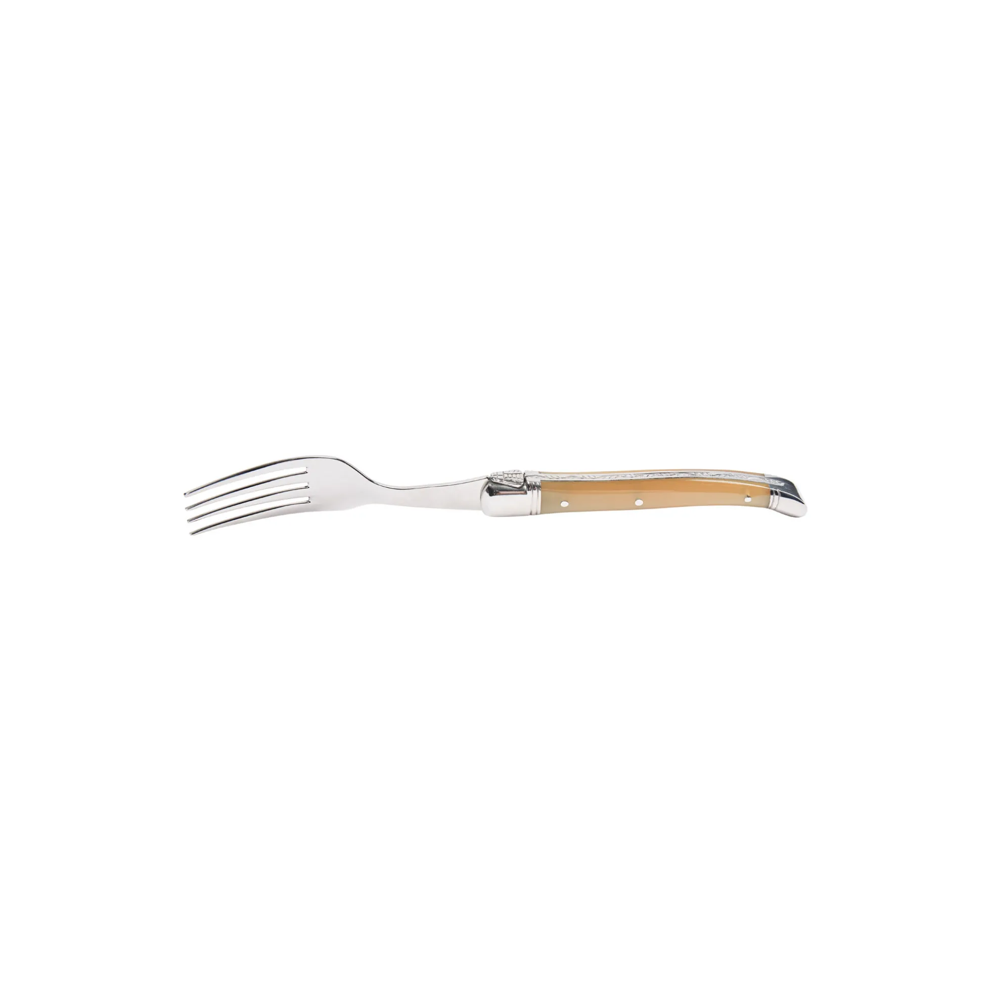Steakgaffel, brunt horn