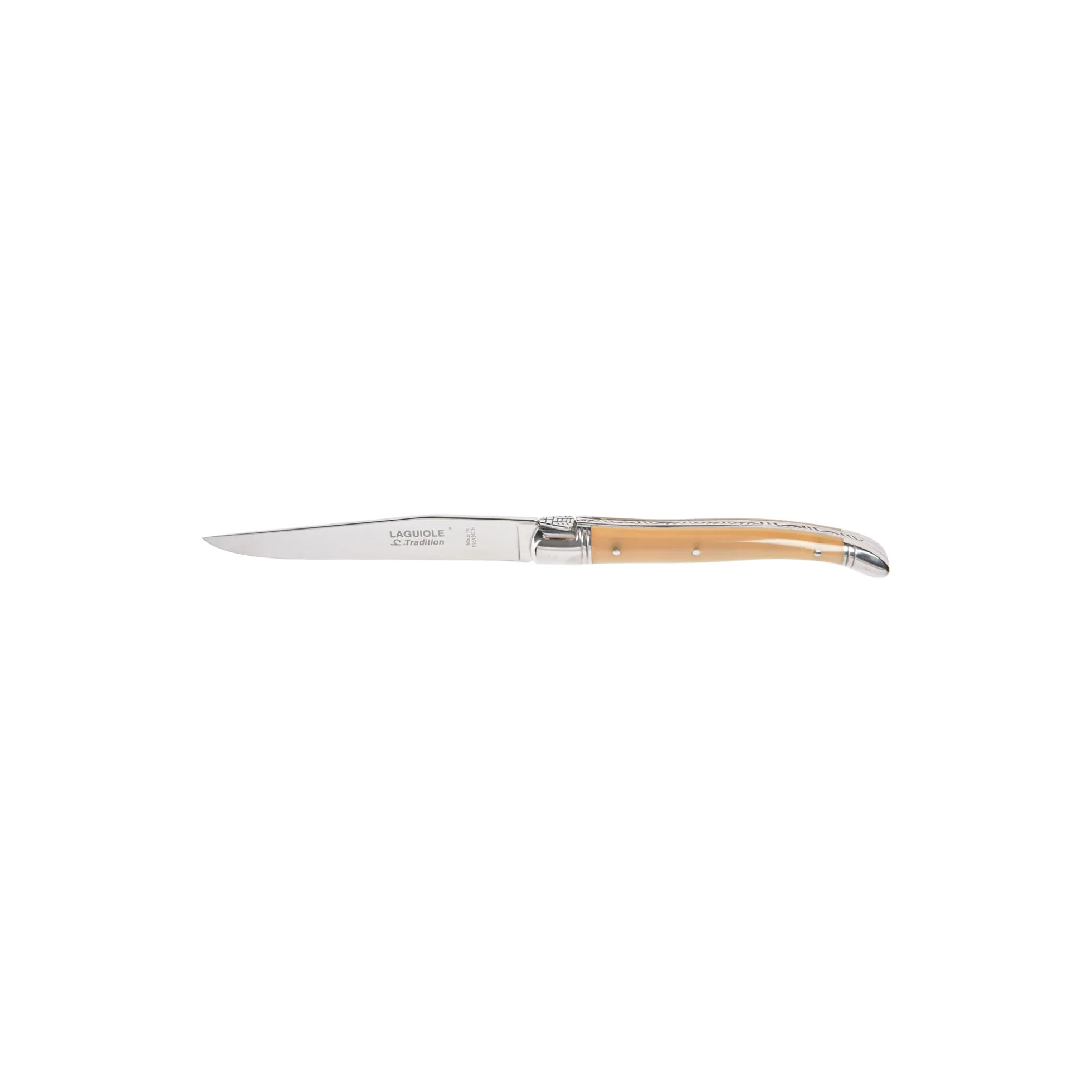 Steakkniv, brunt horn