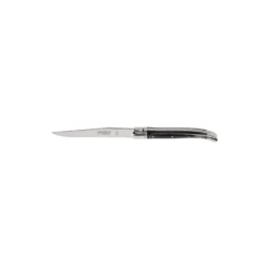 Steakkniv, sort horn struktur