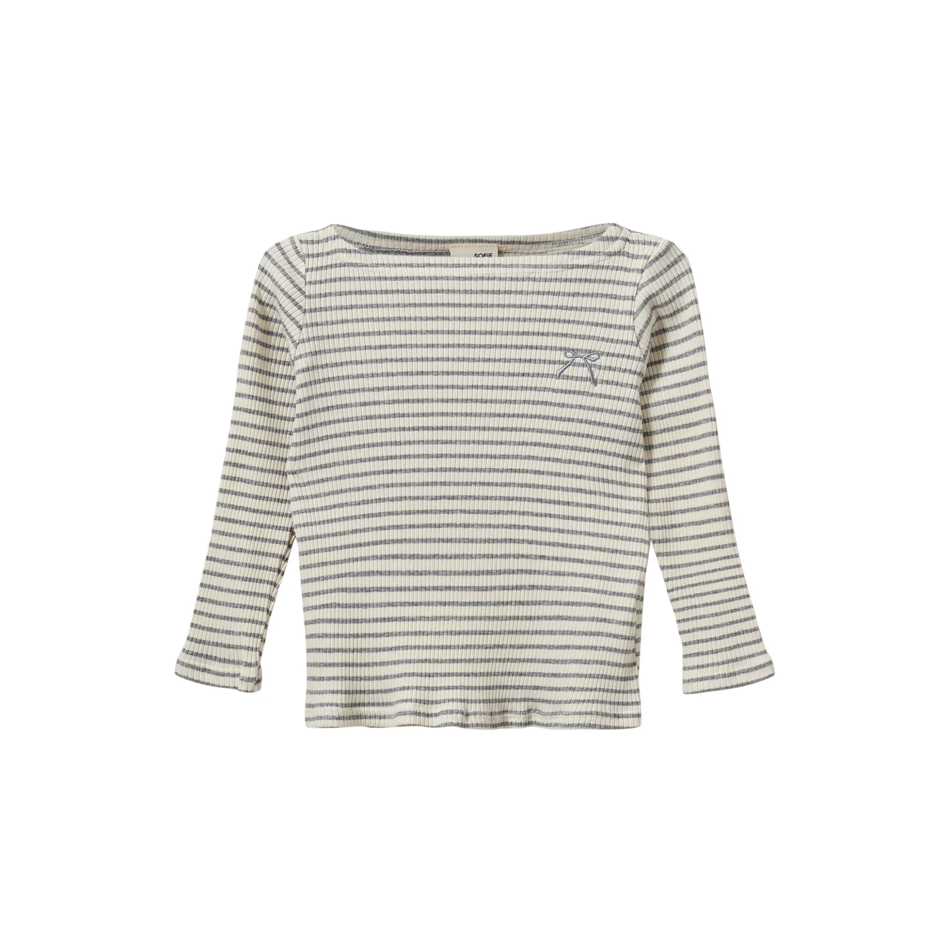 StephieKB T-Shirt Long Sleeve, grey striped