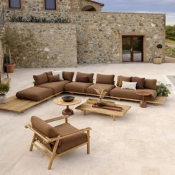 Sticks loungestol hyndesæt, umber brown