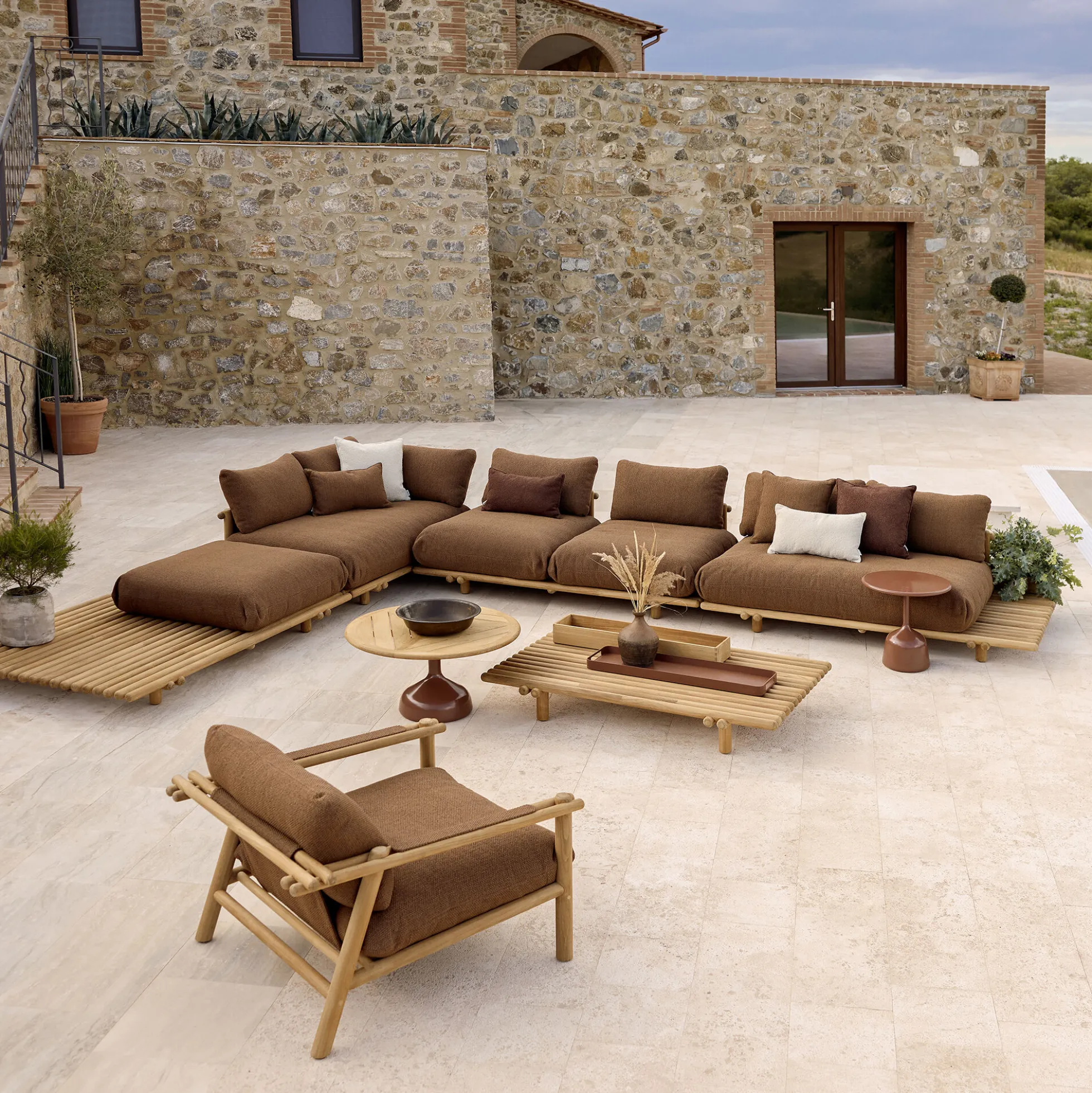 Sticks loungestol, teak