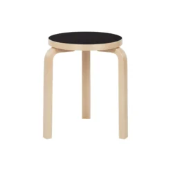 Stool 60, black linoleum