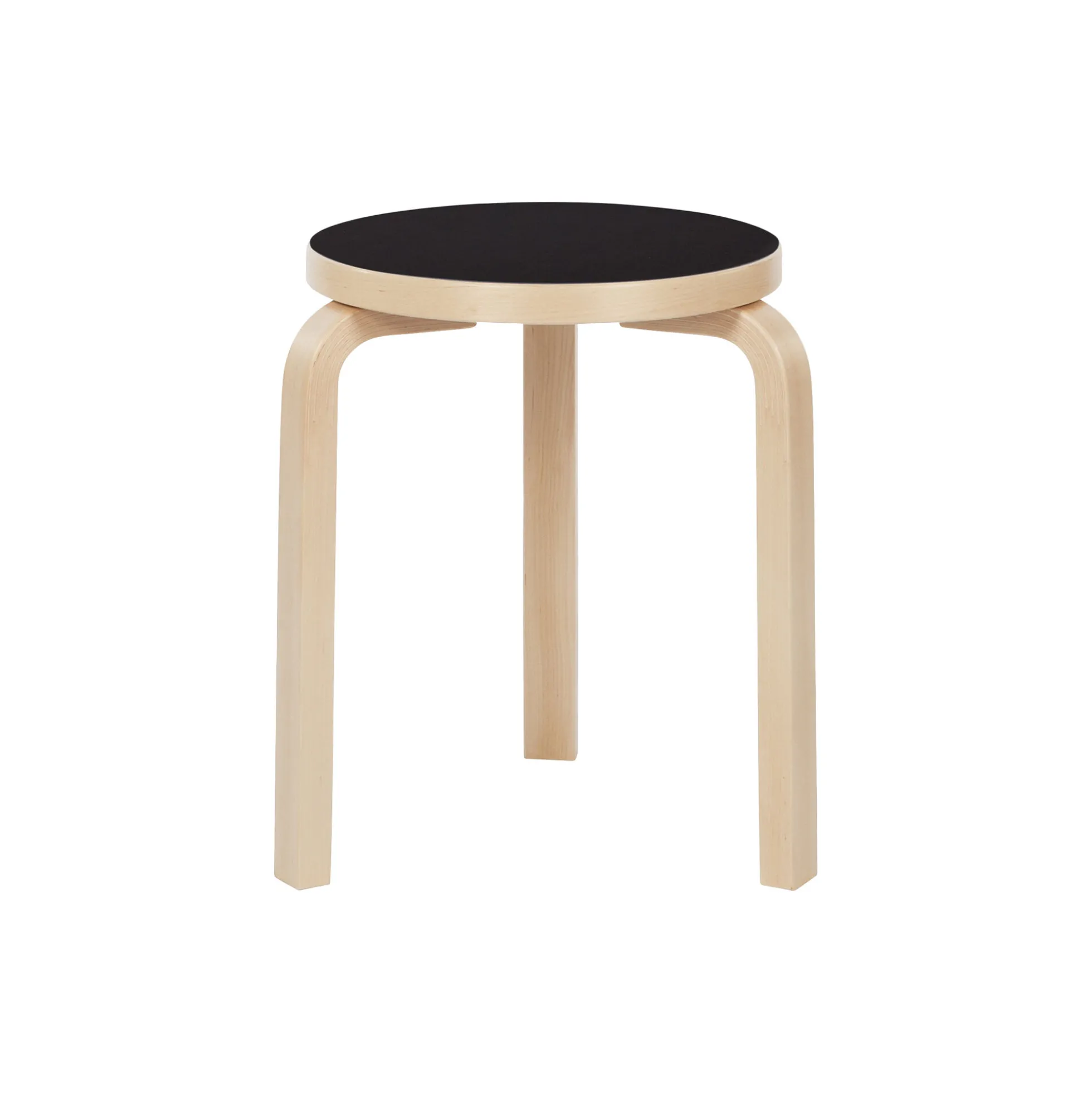 Stool 60, black linoleum