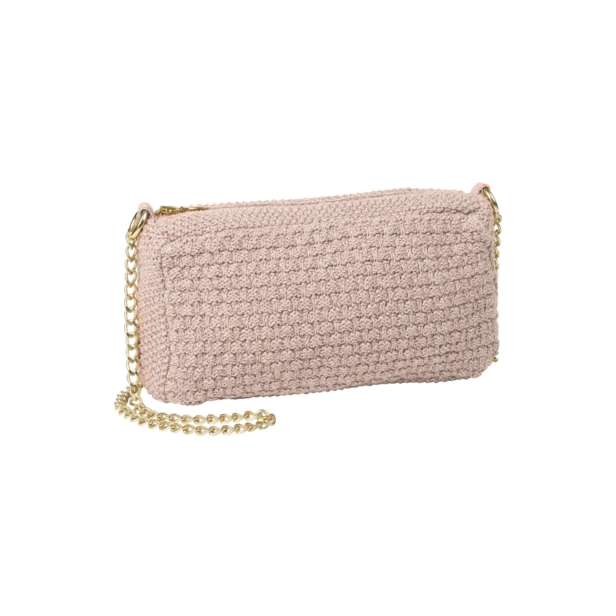 Strikket Clutch Kæde Petra, husted violet