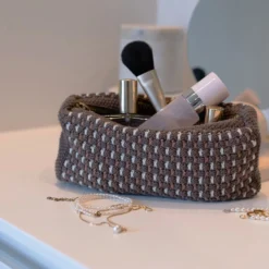 Strikket Clutch Multi, brown-beige_sugar