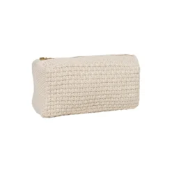Strikket Clutch Petra, beige melange