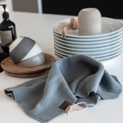Strikket Håndklæde, spanish grey